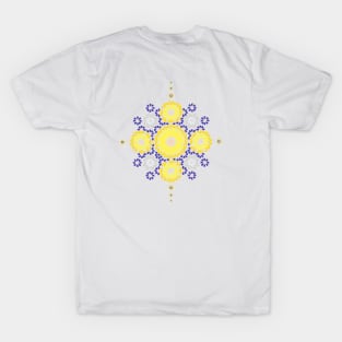 Floral boho pattern with Nordic color accents T-Shirt